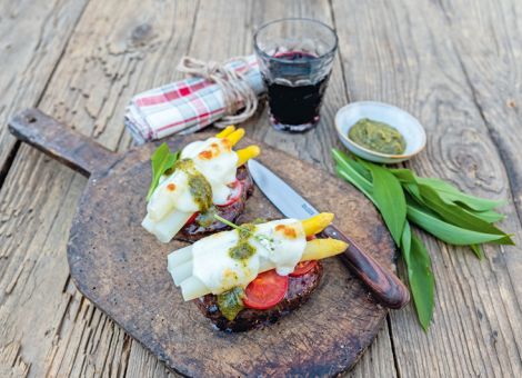 Überbackene Rotwildsteaks