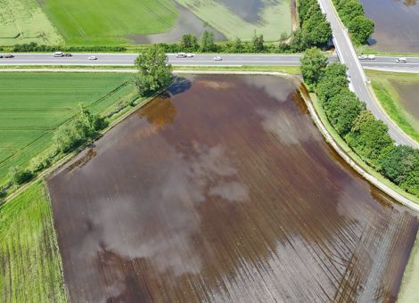 Auch die Landwirtschaft erleidet Hochwasserschäden 