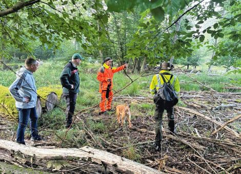 Suchteams im Einsatz gegen die Afrikanische Schweinepest