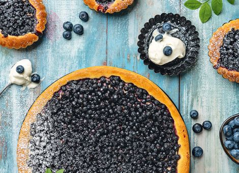 Schneller Blaubeerkuchen