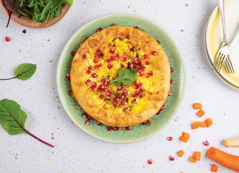 Quiche mit Wurzelgemüse