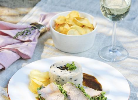 Kalbsfilet im Kräutermantel