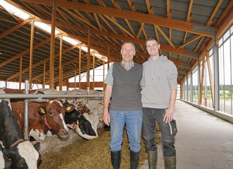 Neuer Milchviehstall mit drei Melkrobotern