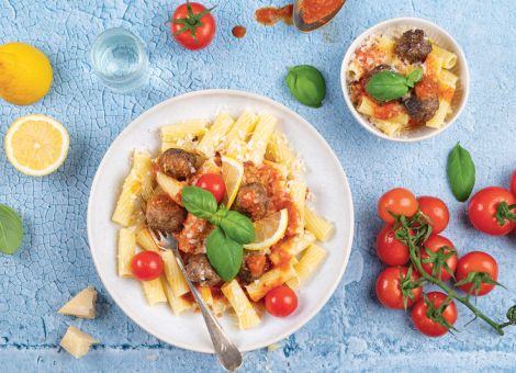 Hackbällchen in Tomatensauce