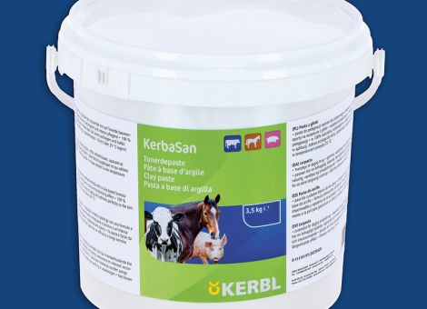 Kerbl: Hygiene und Pflege für das Euter – Zitzenreiniger und Tonerdepaste von Kerbl , © Werkfoto Kerbl: Hygiene und Pflege für das Euter