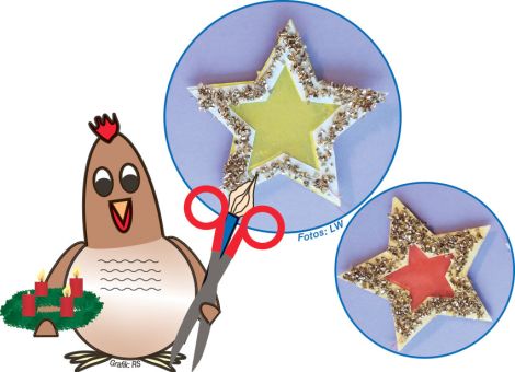 Sterne funkeln am Weihnachtsbaum