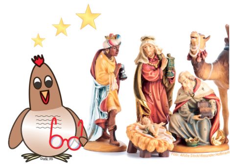 Drei Könige bringen Geschenke