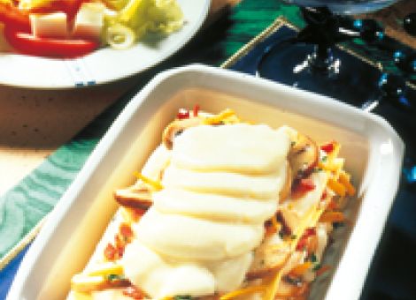 Saisonale Pilzlasagne