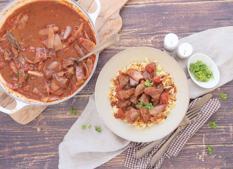 Gulasch aus der Putenoberkeule