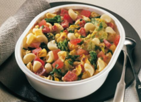 Posthörnle-Auflauf  mit Wirsing