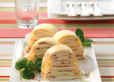 Putenterrine mit Apfel und Süßwein