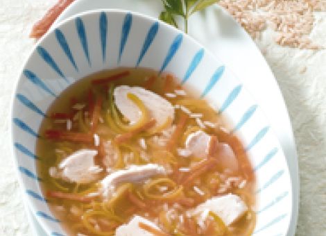 Hühnersuppe  mit Reis