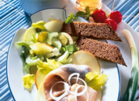 Fitnessplatte  mit Matjes