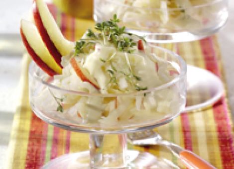 Apfel-Kohlrabi-Salat