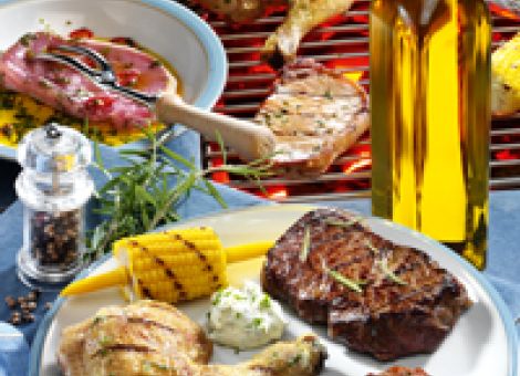 Dreierlei Fleisch vom Grill 