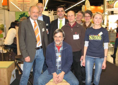 Das Ausstellerteam von der Universität Kassel, Witzenhausen, ökologische Agrarwissenschaften.