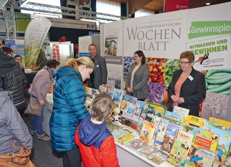 Der Landwirtschaftsverlag Hessen mit dem Landwirtschaftlichen Wochenblatt präsentierte seine Zeitschriften. Auch das Büchersortiment war bei Jung und Alt gefragt.