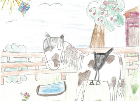 Dieses wunderbare Pferdebild hat Marie (7 Jahre) aus Reinheim für die Kinderseite gemalt. Marie reitet gerne. Ihr Reitpferd heißt Cheyen­ne. Zugeschickt wurde uns das Bild von Ma­ries Großeltern. Vielen Dank dafür! 