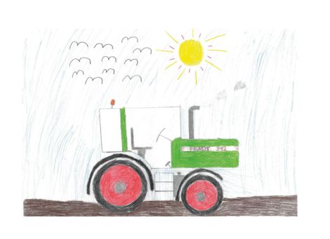 Von Mara (10 Jahre) aus Flieden erhielten wir dieses tolle Bild, das einen Fendt-Traktor zeigt.