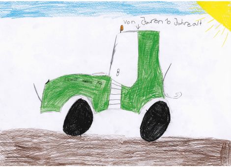 Jaron (10 Jahre) aus Baunatal hat diesen tollen Fendt 724 Vario für die Kinderseite gemalt.